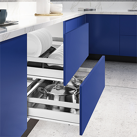 不锈钢板式拉篮